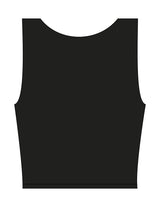 The Square Neck Tank - Black - LVL - Center Chest Layered - Printed - White