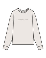 The Mens Long Sleeve - Bone - Core Reform - Center Chest & Back Stacked - Printed - Army