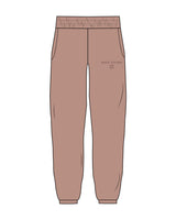 The Womens Sweatpants - Clay - Move Studio - Left Leg Pocket - Printed - Tone on Tone