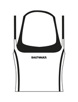 The Piped Tank - White - Saltvault Location - Center Chest & Center Back - Printed - Black