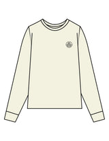 The Womens Oversized Long Sleeve - Butter - Sultivate - Left Chest & Back Stacked - Printed - Black