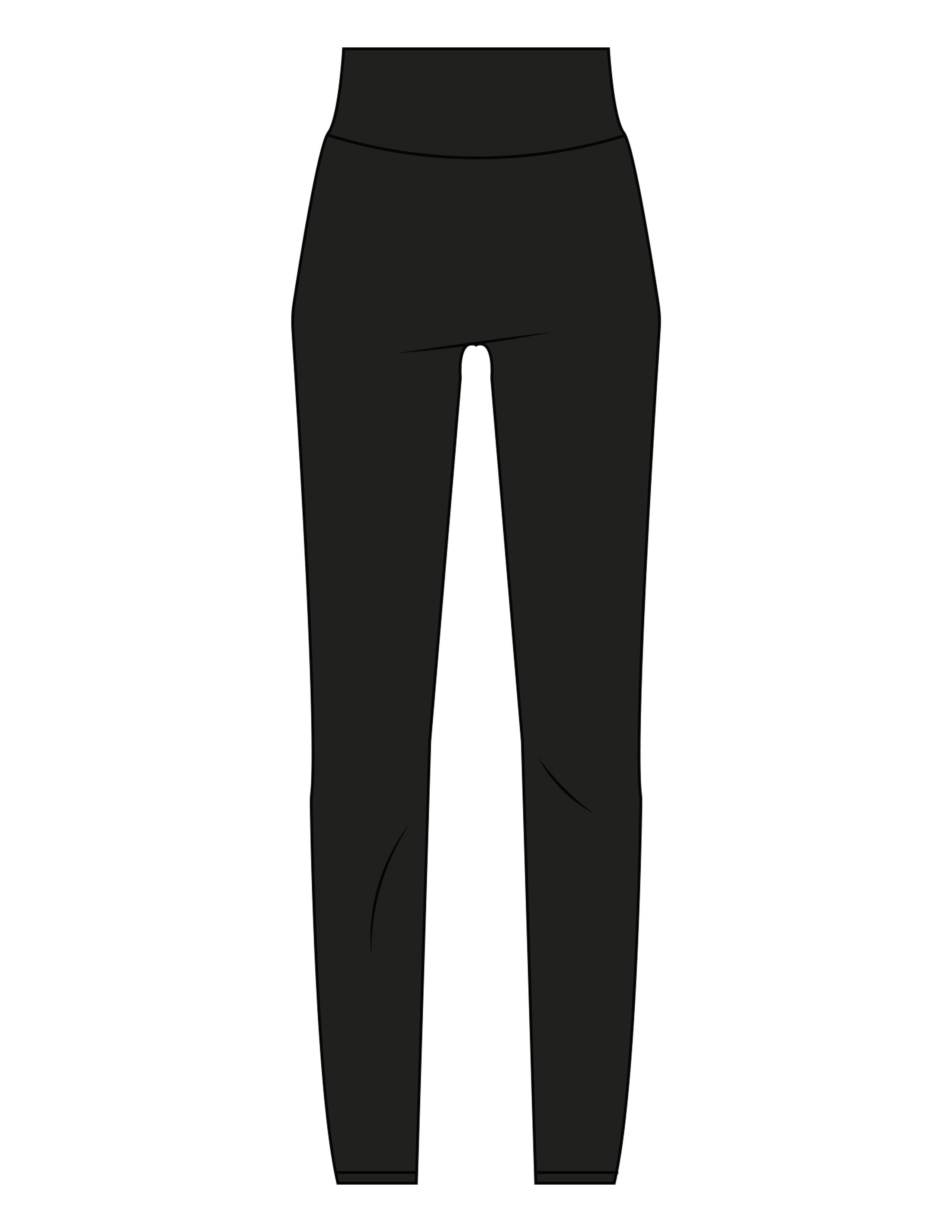The Basic Legging - Black - The Stu - Back Waistline - Printed - Bone