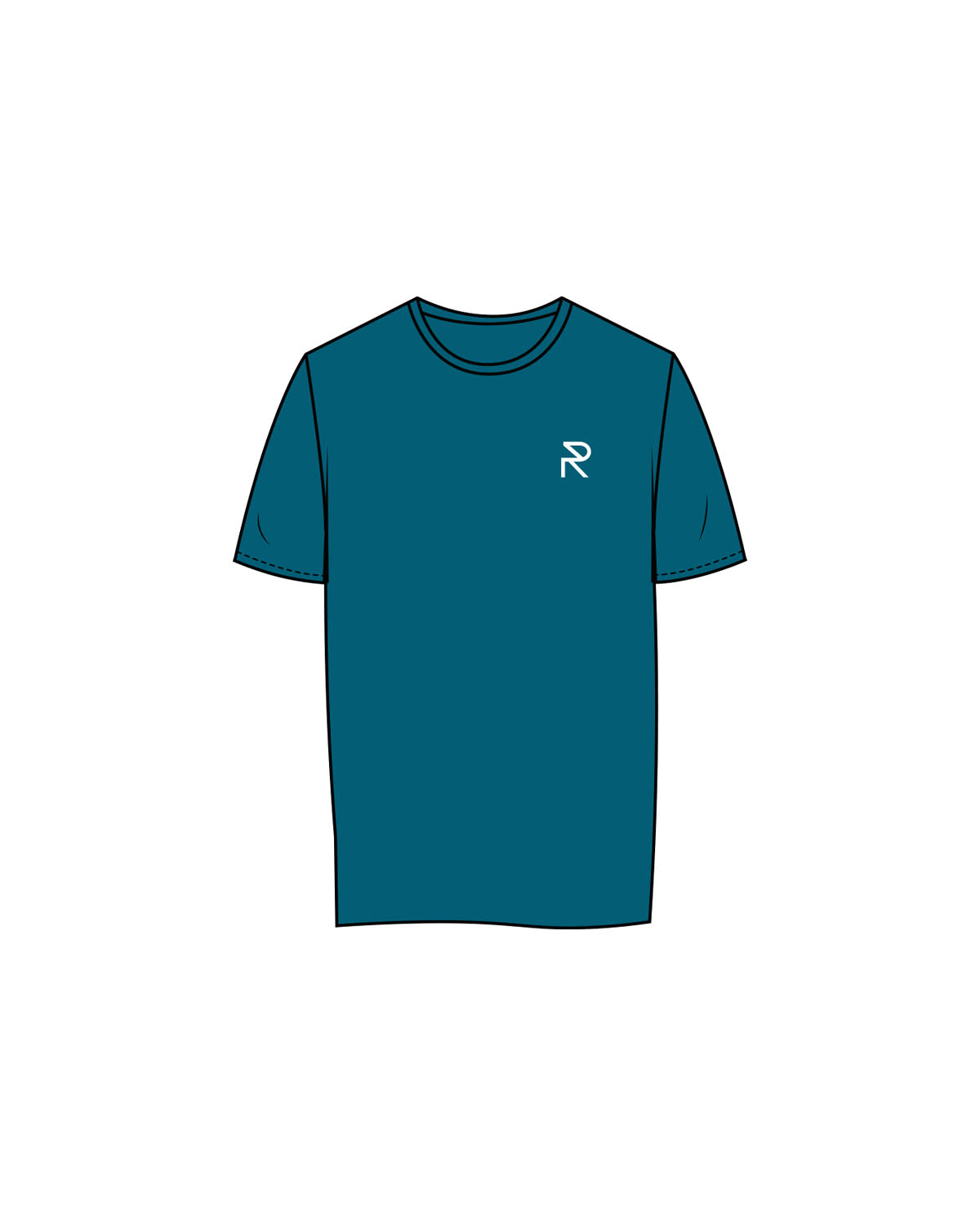 The Womens Tee - Atlantic - Reform Studios - Left Chest & Back Vertical - Printed - White