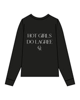 The Mens Long Sleeve - Black - Core Reform - Center Chest & Back Stacked - Printed - White