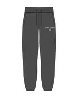 The Womens Classic Sweatpants - Washed Black - Move Studio - Left Leg Pocket - Printed - White