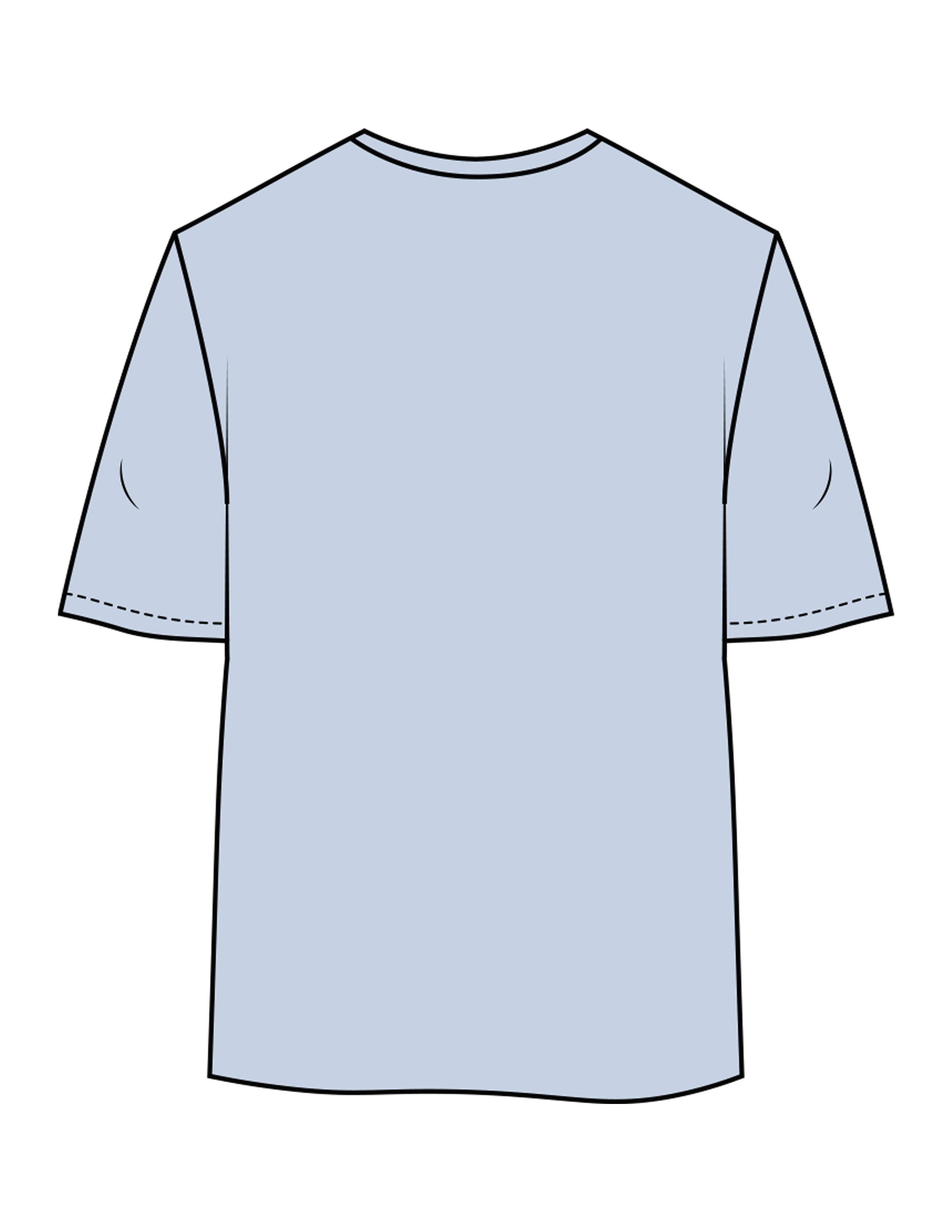 The Womens Oversized Tee - Powder - Movement With Chels - Left Chest - Printed - Dark Blue