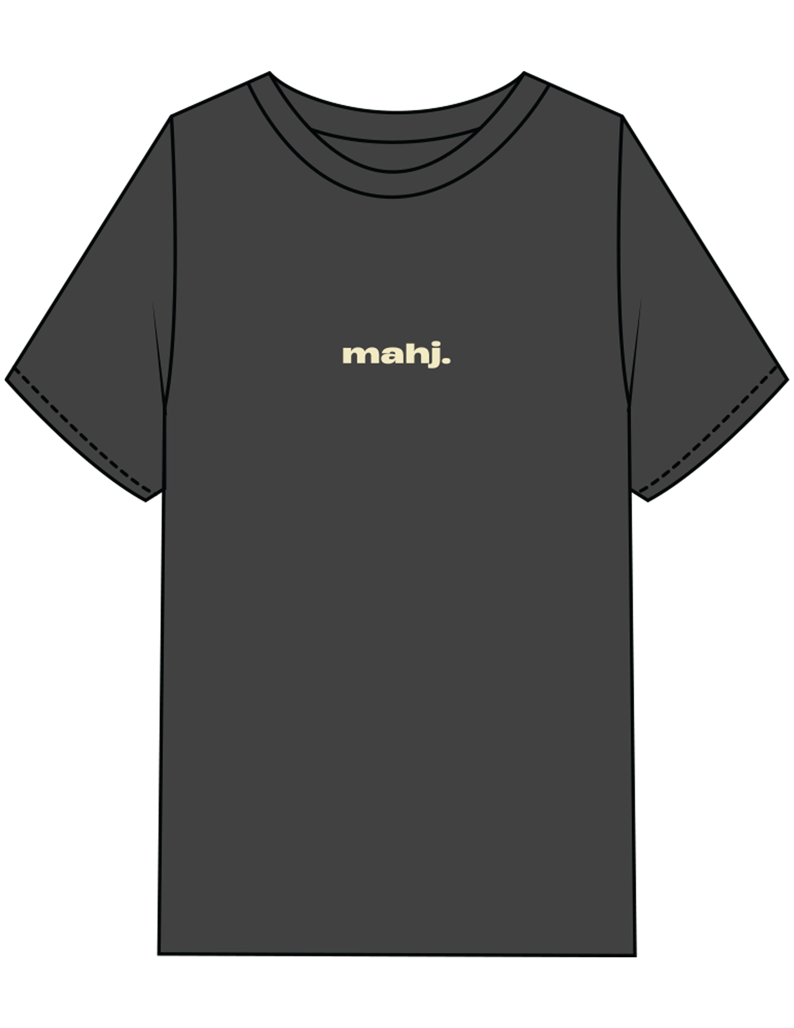 The Mens Heavyweight Tee - Coal Stone - Barnes. The Label - Center Chest & Back Joker - Printed - Full Color