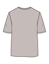 The Womens Oversized Tee - Storm - Game Changer - Chest Stacked - Printed - Charcoal