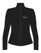 The Womens Zip Jacket - Black - The Stu - Left Chest - Printed - Bone