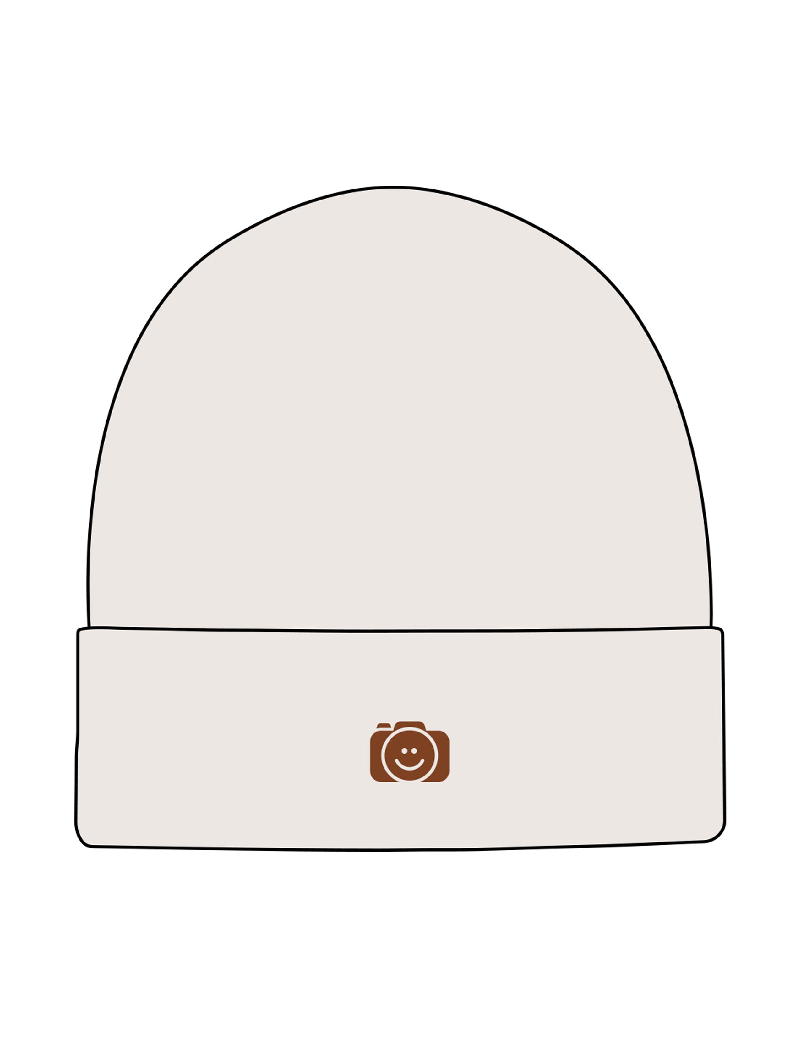 The Beanie - Bone - The Stu - Center Brim - EMB - Rust