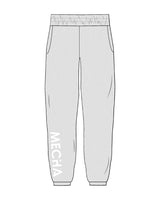 The Classic Sweatpants - Heather - MECHA - Right Leg - White