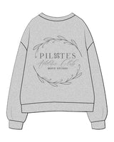 The Womens Crewneck - Heather - Move Studio - Left Chest & Back Center - Printed -  Charcoal