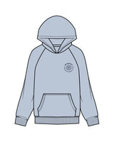The Mens Hoodie - Powder - MD Hyperbaric - Left Chest Round & Back Diamond - Printed - Navy