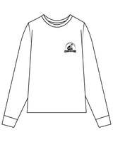 The Womens Oversized Long Sleeve - White - Coach Code - Left Chest - Icon - Printed - Black