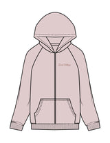 The Recycled Unisex Zip Hoodie - Blush - SWS - Left Chest & Back Icon - Printed - Brown
