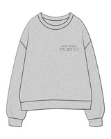 The Womens Crewneck - Heather - Move Studio - Left Chest & Back Center - Printed -  Charcoal