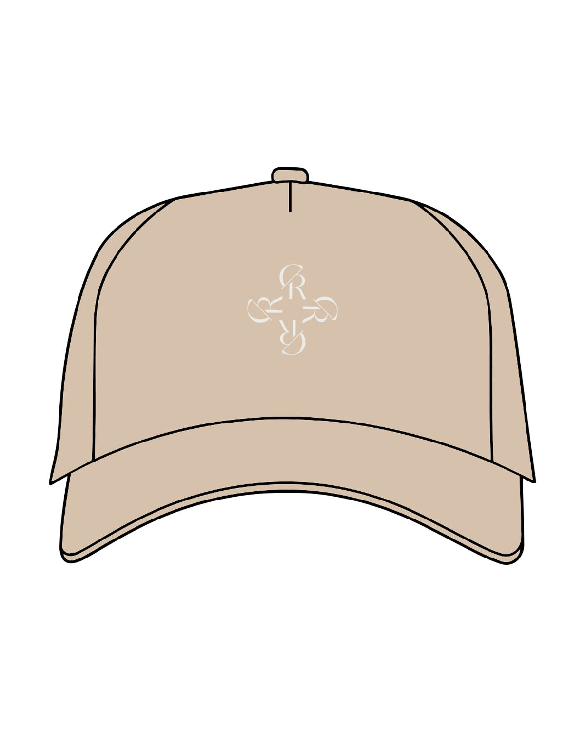 THE TRUCKER HAT - Sand - CORE REFORM - Center Crown Logo - Embroidered -  Ecru