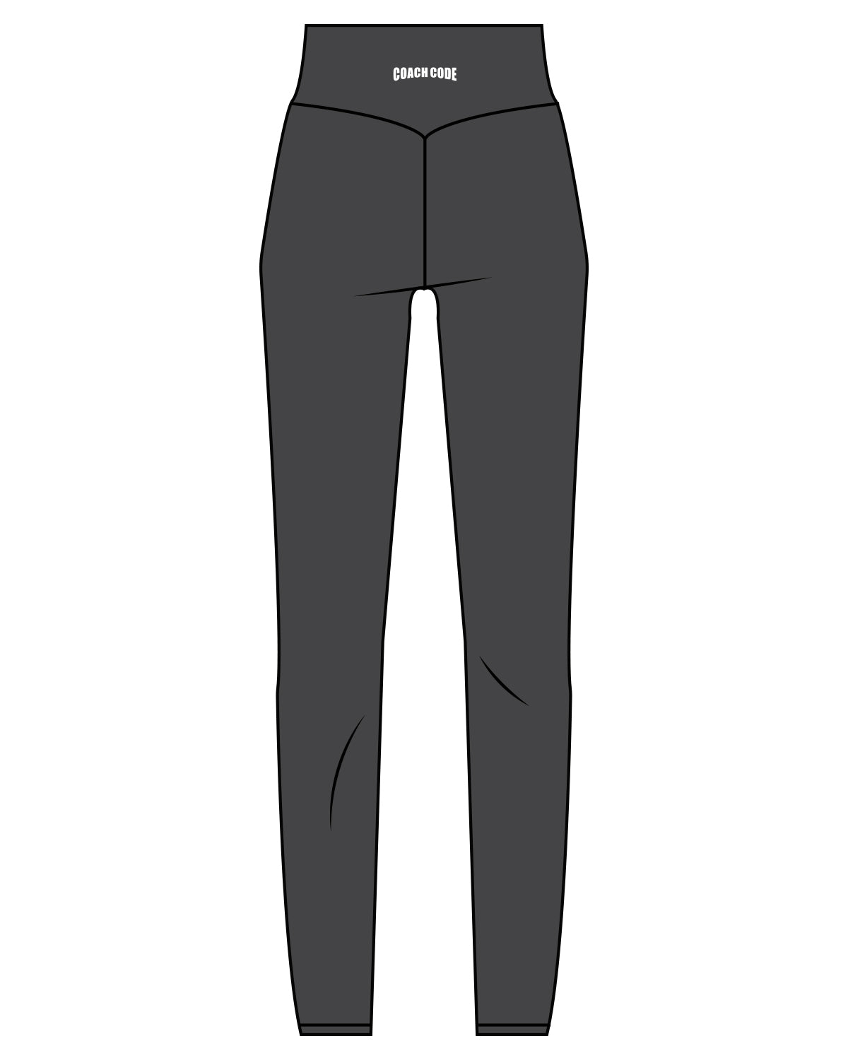 The Basic Legging - Pebble - Coach Code - Back Waistline - White