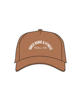 The Trucker Hat - Caramel - Ignite Barre & Fitness - Arc Stacked - Embroidered - White
