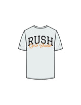 The Mens Tee - Seafoam - Rush Cycle Studio - Back Stacked - Printed - Full Color