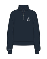 The Womens 1/4 Zip - Navy - Spa Kingston - Left Chest - Printed - White