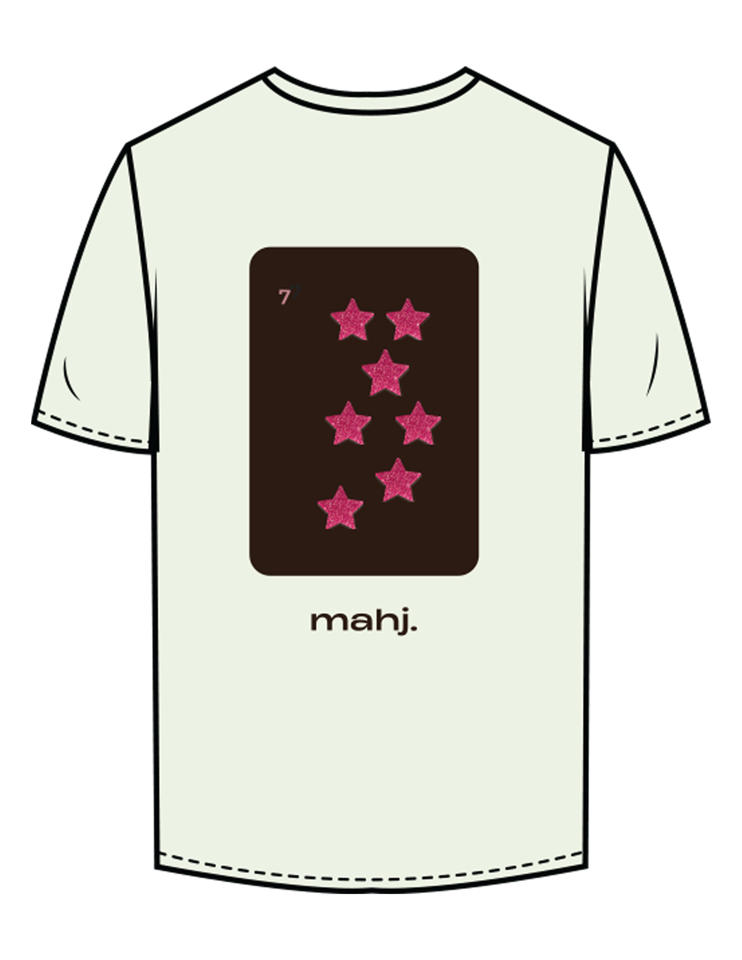 The Mens Tee - Citrus - Barnes. The Label - Center Chest & Back Stars - Printed - Full Color