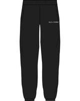 The Womens Sweatpants - Black - Slo x Form - Left Leg - Printed - White