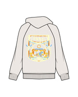 The Mens Heavyweight Hoodie - Bone - Blenders - Left Chest & Back "AUSTIN" - Printed - Full Color