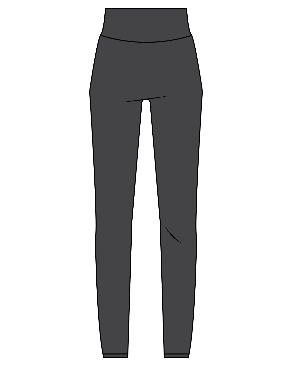 The Basic Legging - Pebble - Coach Code - Back Waistline - White