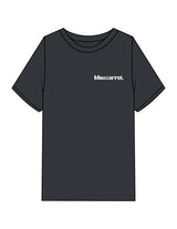 The Womens Heavyweight Tee - Black Stone - BlueCarrot - Left Chest & Back Neckline - Printed - White