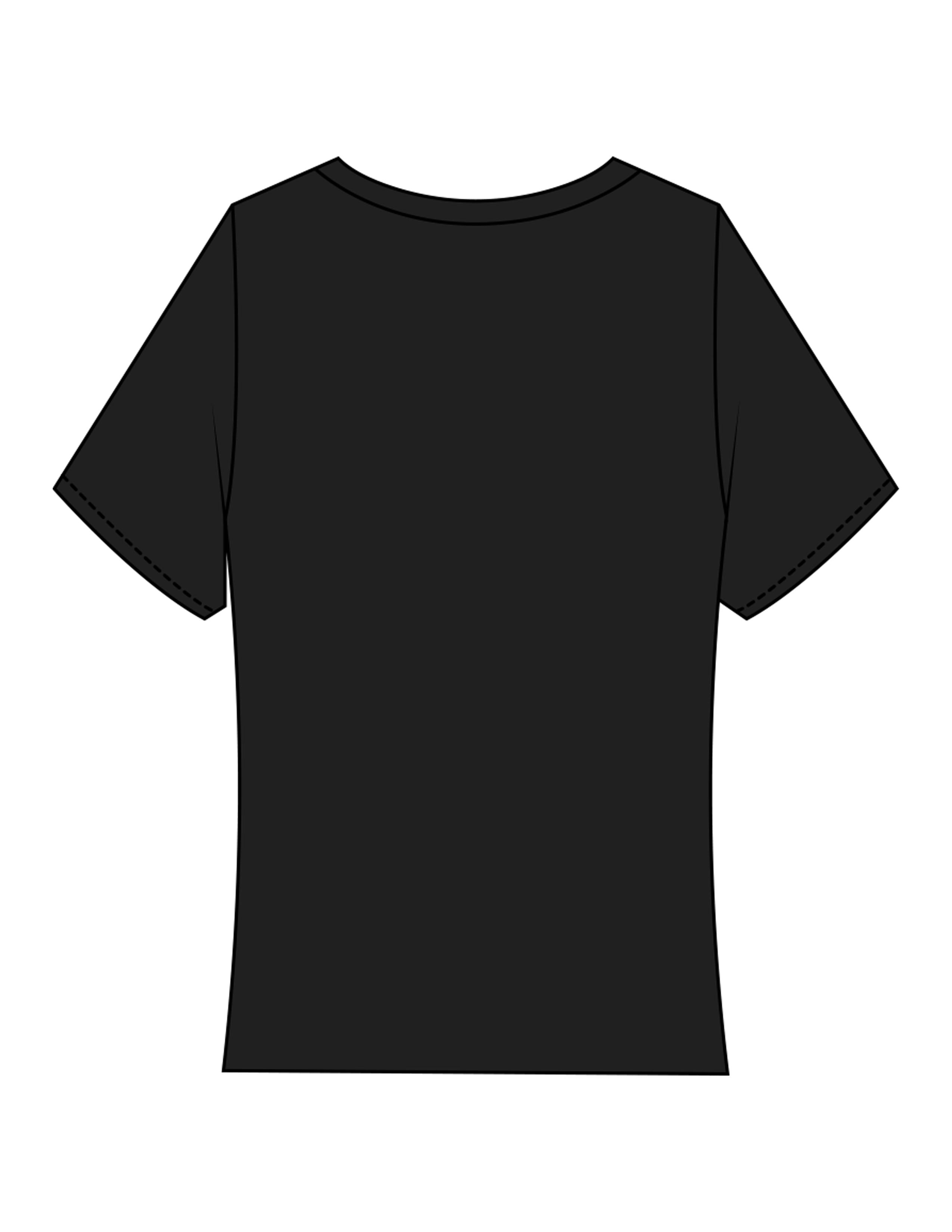The Baby Tee - Black - Fine Core Pilates - Center Chest Stacked - Printed - White