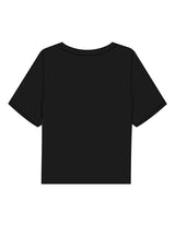 The Boxy Crop Tee - Black - Game Changer - Chest Stacked - Printed - Charcoal