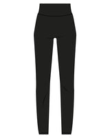 The Basic Legging - Black - Heroes Fitness - Center Back - Printed - White