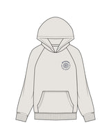 The Mens Hoodie - Washed Bone - MD Hyperbaric - Left Chest Round & Back Diamond - Printed - Navy