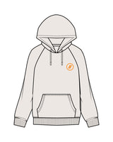 The Mens Heavyweight Hoodie - Bone - Blenders - Left Chest & Back "AUSTIN" - Printed - Full Color