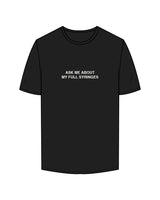 The Mens Tee - Black - Aesthetics Injector - Center Chest " ASK ME " - White