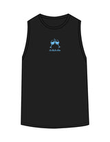 The Classic Full Length Tank - Black - Powerhouse Fitness - Center Chest & Back Stacked - "Lagree" Printed - Teal