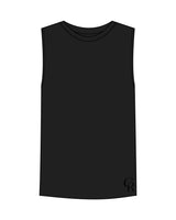 The Mens Tank - Black - Core Reform - Bottom Left Corner - Printed - Tone on Tone