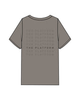 The Mens Heavyweight Tee - Washed Gray - The Platform Studio - Center Chest & Center Back - Printed - Tone on Tone