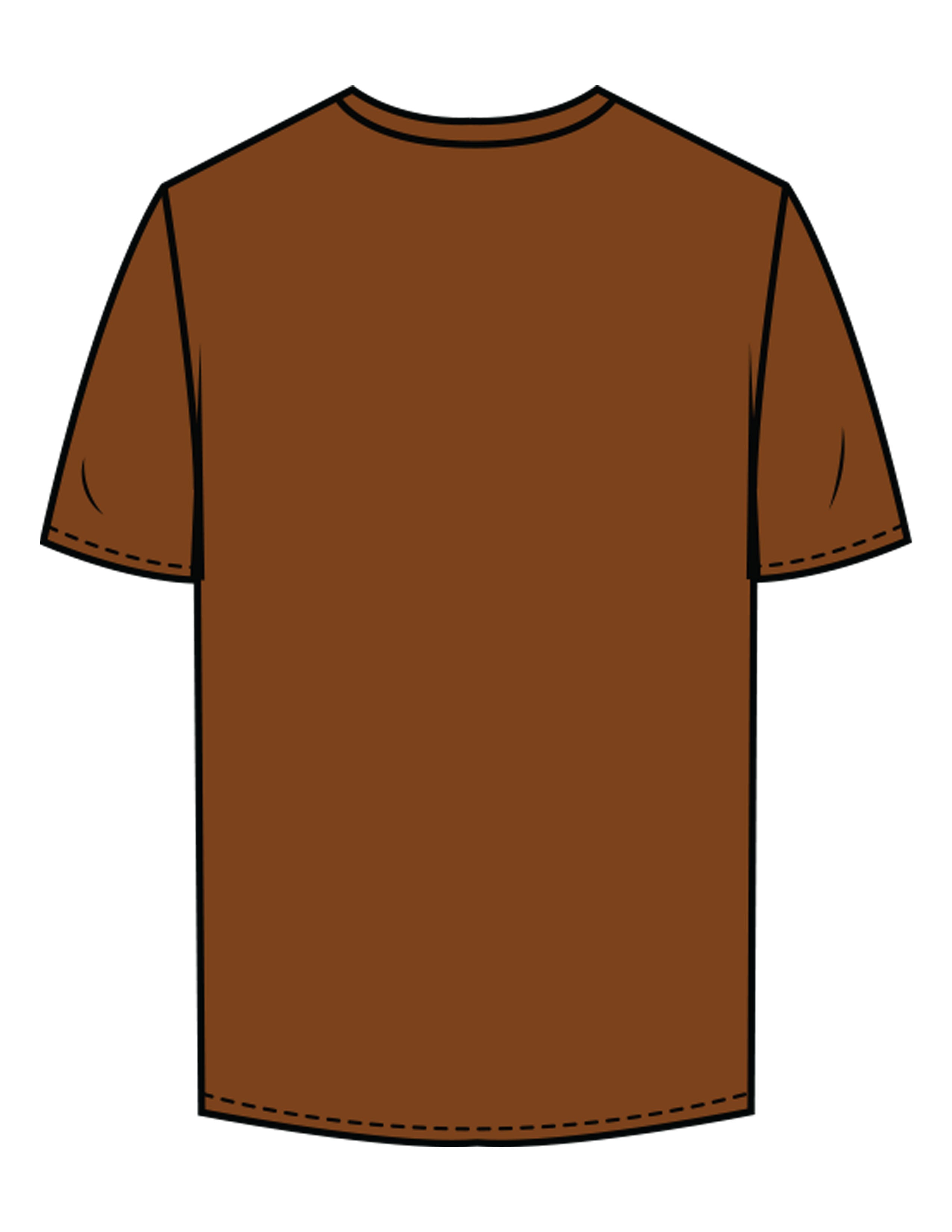 The Mens Tee - Chocolate - Barnes. The Label - Left Chest Flower - Printed - Full Color