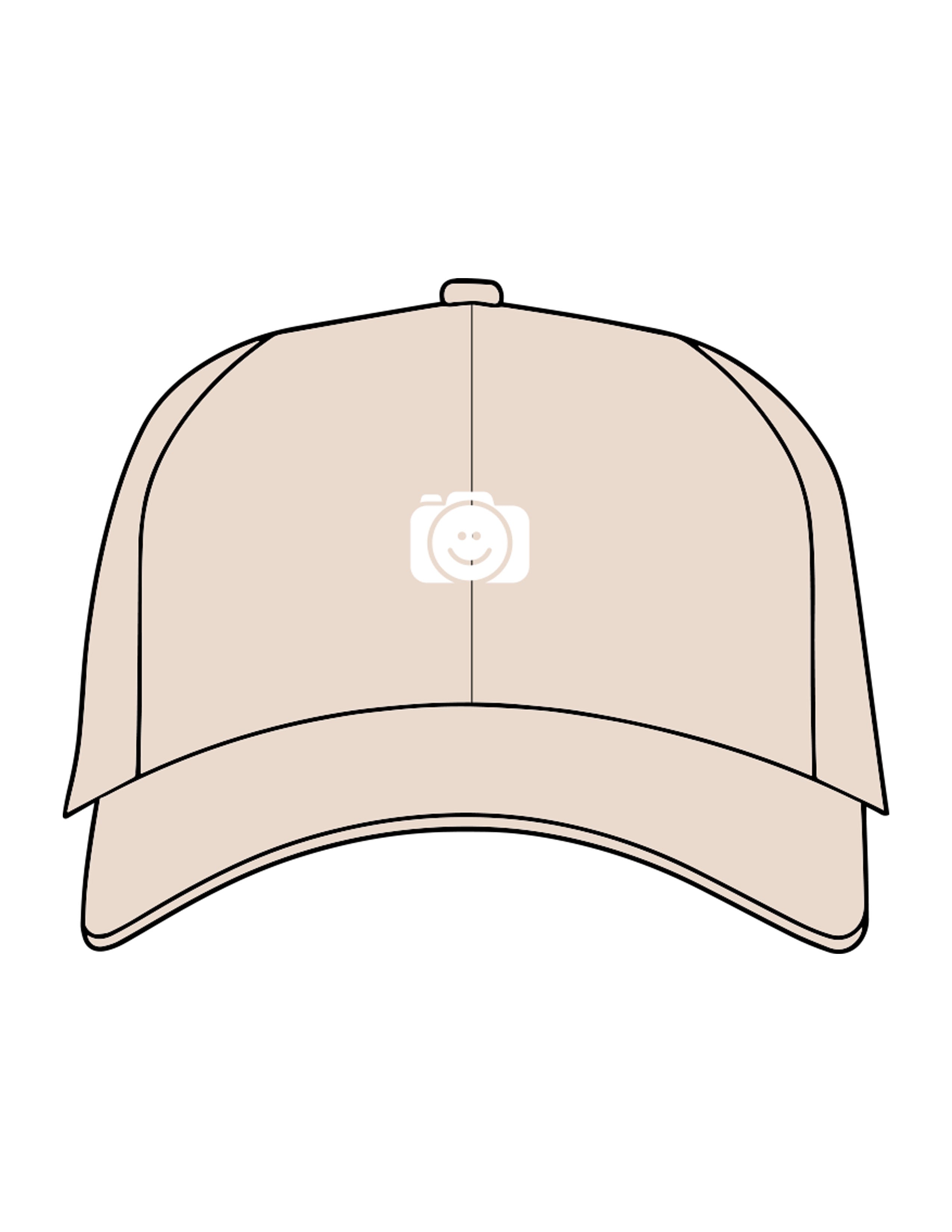 The Dad Hat - Stone - The Stu - Center Crown & Back Panel - EMB - White