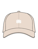 The Dad Hat - Stone - The Stu - Center Crown & Back Panel - EMB - White