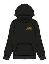 The Mens Hoodie - Black - ML Contracting LLC - Left Chest Flag & Back Image - Printed - Full Color