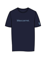 The Womens Tee - Navy - BlueCarrot - Center Chest & Left Sleeve - Printed - Blue