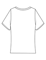The Baby Tee - White - ALTORA - Center Chest Icon - Printed - Black