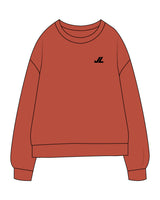 The Midweight Unisex Crewneck - Washed Amber - JL Marketing - Left Chest - Printed - Black