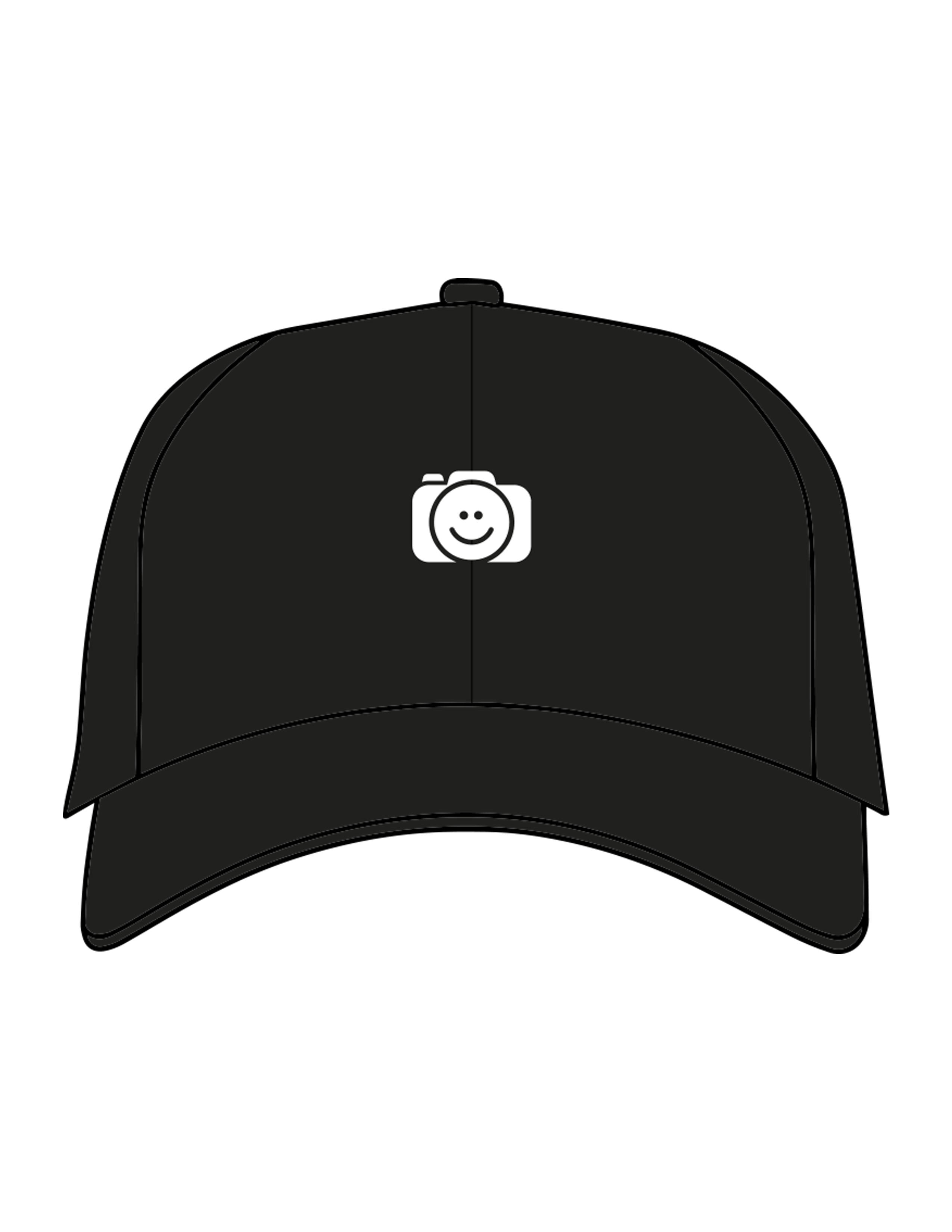The Dad Hat - Black - The Stu - Center Crown & Back Panel - EMB - White