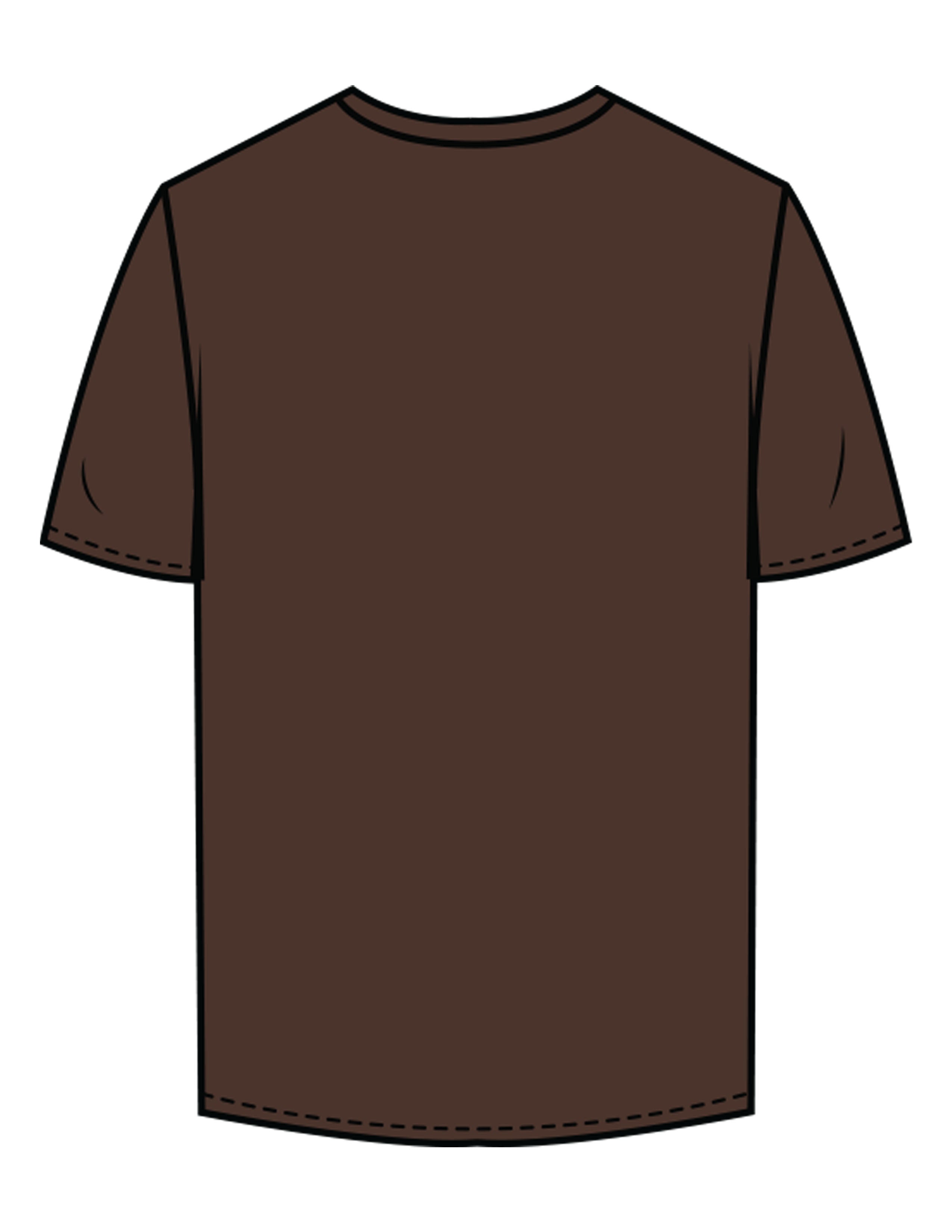 The Mens Tee - Chestnut - Barnes. The Label - Chest Flower - Printed - Full Color