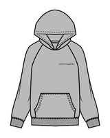 The Womens Hoodie - Storm - Platinum Pilates - Left Chest & Back Stacked - Printed - Full Color