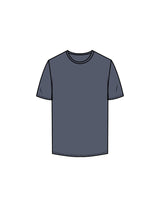 The Mens Tee - Petrol - Rush Cycle Studio - Back Stacked - Printed - Full Color